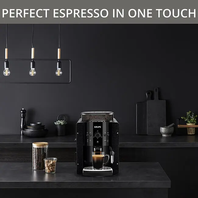 Кафеавтомат Krups Espresseria Automatic, 1450W, 15 bar, 1.7 l. обем на резервоара за вода, мелачка, сив, EA810B70