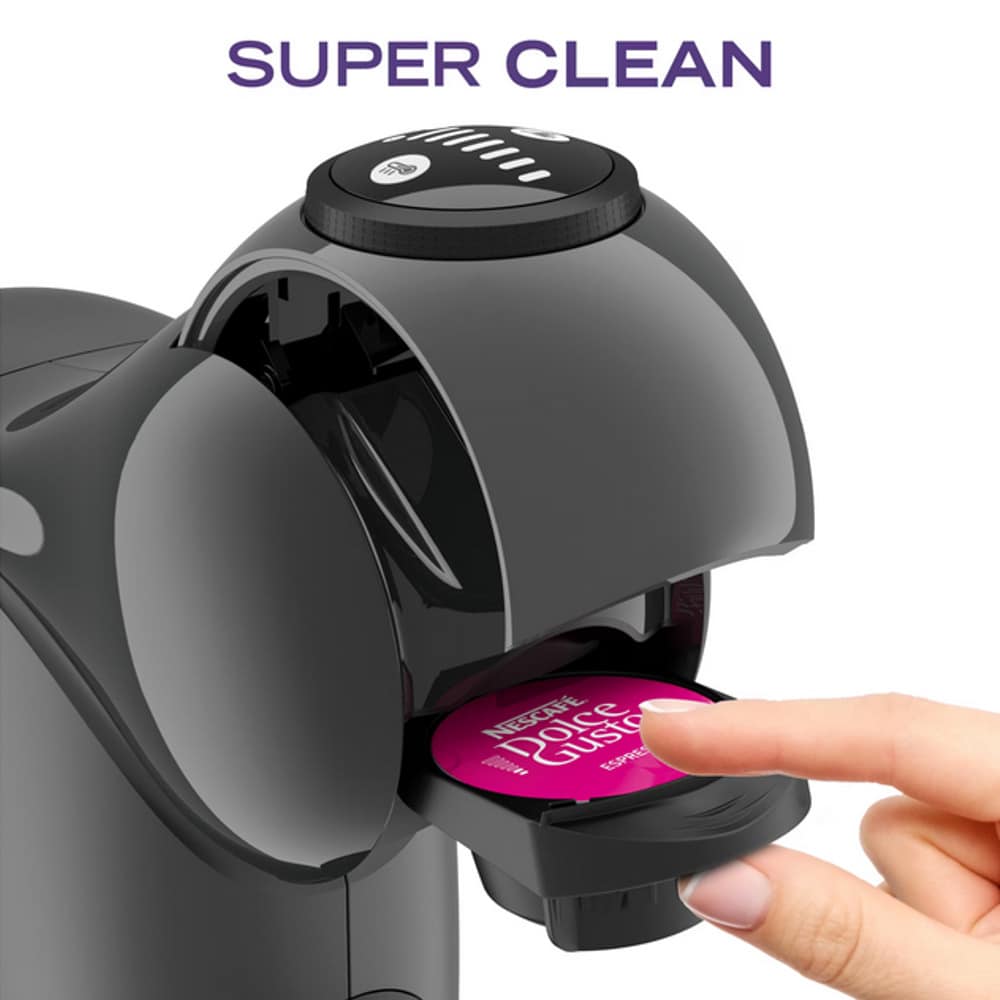 Кафемашина на капсули Krups Dolce Gusto Genio S KP243B10, 1500W, 15bar, 0.8 л. обем на резервоара за вода, сива, KP243B10