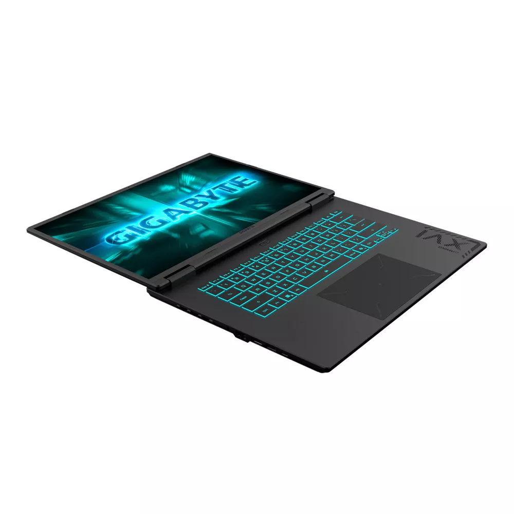 Лаптоп Gigabyte Gaming A16 3TH (3THK3EE893SD), осемядрен AMD Ryzen 7 260 3.8/5.1GHz, 16" (40.64cm) WUXGA IPS 165Hz Anti-Glare Display & GF RTX 5050 8GB (HDMI), 16GB DDR5, 512GB SSD, 1x USB 4.0 Type-C, No OS,3THK3EE893SD