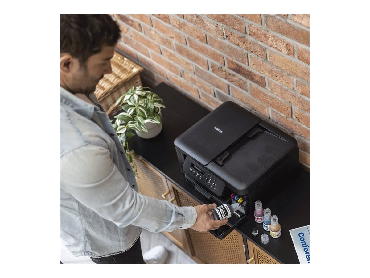 Мултифункционално мастиленоструйно устройство Brother DCP-T730DW, Inkbenefit Plus, цветен, принтер/копир/скенер, 1200x6000dpi, 16 стр/мин, Wi-Fi, USB, A4, A5 - DCPT730DWYJ1