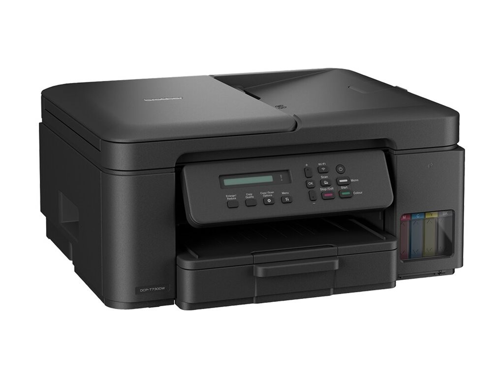Мултифункционално мастиленоструйно устройство Brother DCP-T730DW, Inkbenefit Plus, цветен, принтер/копир/скенер, 1200x6000dpi, 16 стр/мин, Wi-Fi, USB, A4, A5 - DCPT730DWYJ1