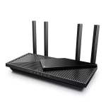 Рутер TP-Link Archer AX55, 3000Mbps, 2.4GHz (574 Mbps)/ 5GHz (2402 Mbps), Wireless AX, 4x LAN 1000, 1x WAN 1000, 1x USB 3.0, 4x външни антени