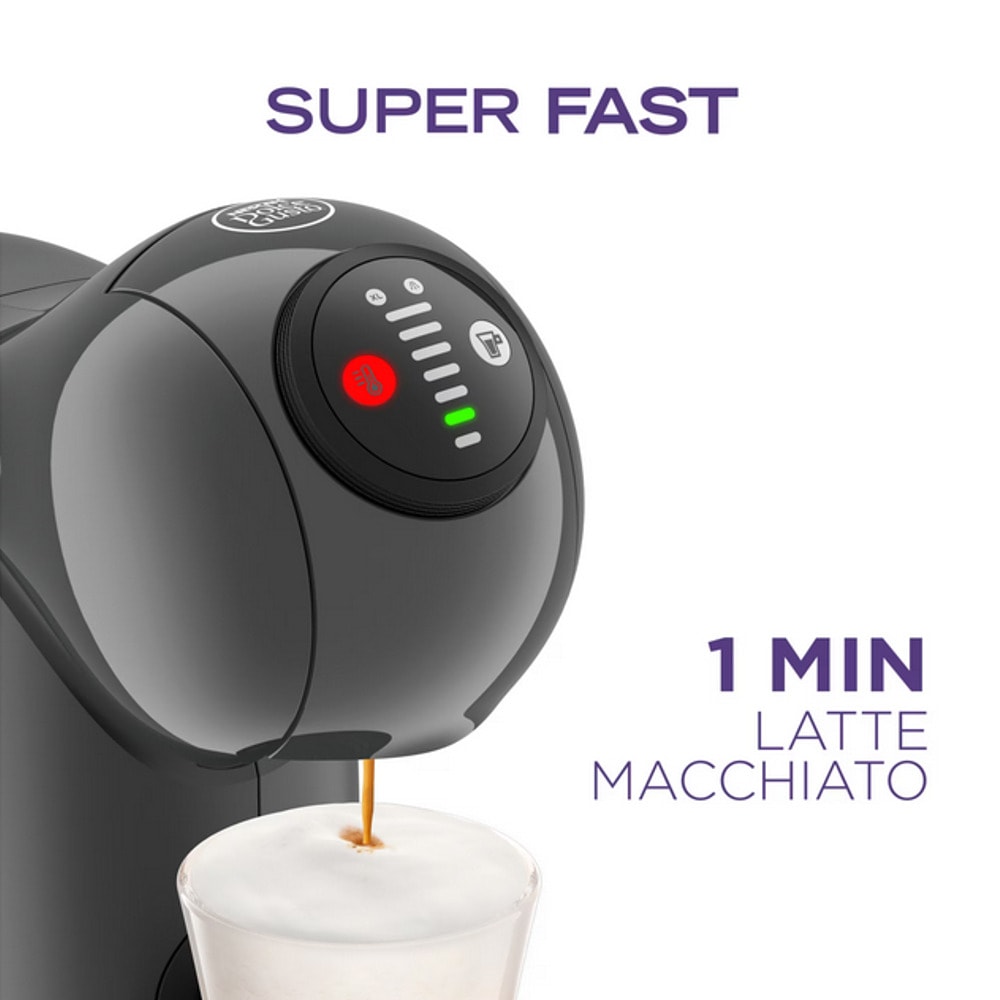 Кафемашина на капсули Krups Dolce Gusto Genio S KP243B10, 1500W, 15bar, 0.8 л. обем на резервоара за вода, сива, KP243B10