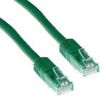 Мрежов пач кабел ACT U/UTP, CAT 6, RJ-45 - RJ-45, 1.0 m, Медни проводници, Зелен, Булк опаковка - EWENT-ACT-IB8701