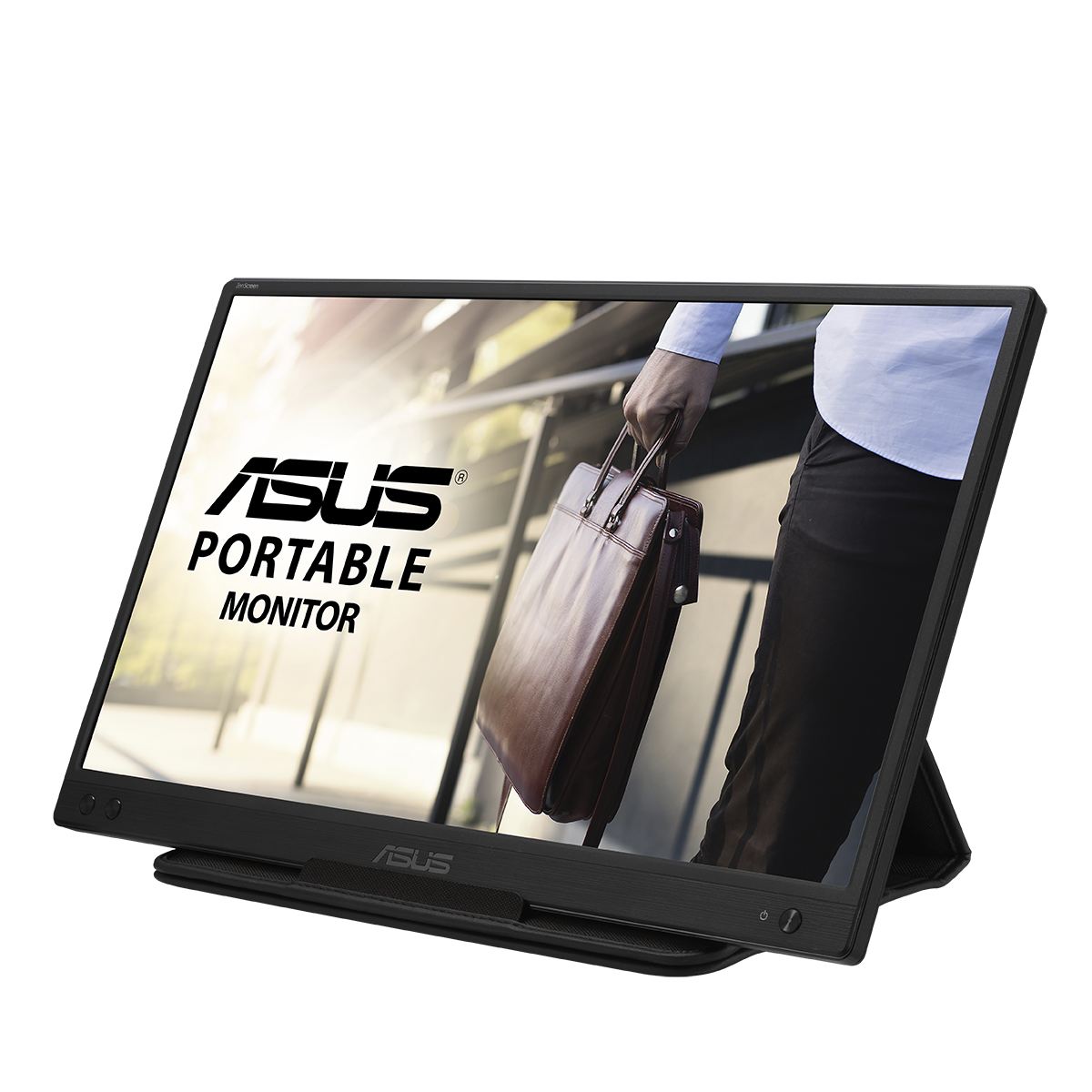 Монитор ASUS ZenScreen MB166C, 15.6" 39.6см LED IPS, Full HD, 5ms, 60Hz, USB-C, Портативен - ASUS-MON-MB166C, 90LM07D3-B01170