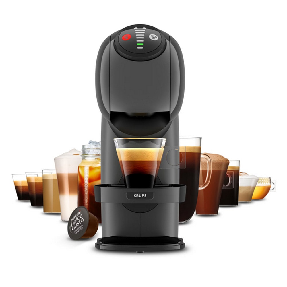 Кафемашина на капсули Krups Dolce Gusto Genio S KP243B10, 1500W, 15bar, 0.8 л. обем на резервоара за вода, сива, KP243B10